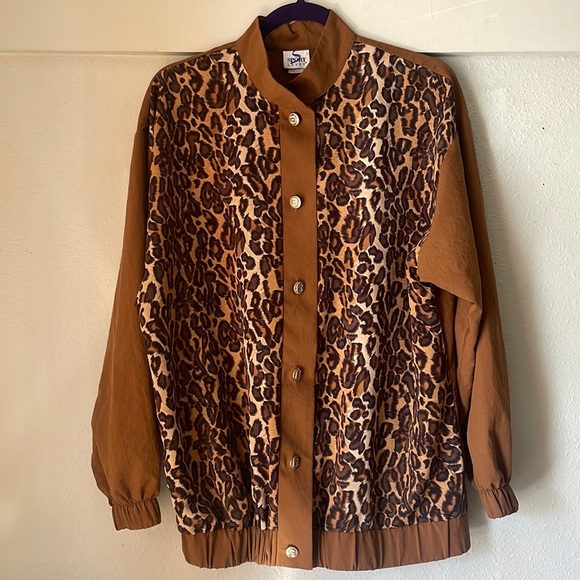 Vintage Sport Savvy polyester lightweight button down jacket - Picture 1 of 6